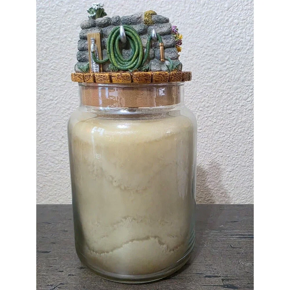 Retired  Yankee Candle Spa Fresh Unused Our America Topper 22oz Large Jar Rare
